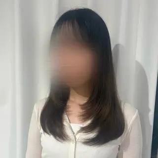 セミロング カラー レイヤー/顔周り 透明感カラー🥂のヘアスタイル