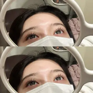 マツエク・マツパ 暖色ෆ透明感カラー 🩷cocoriのヘアスタイル