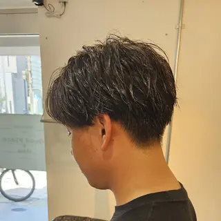 ショート パーマ メンズ 安田 大輔のヘアスタイル