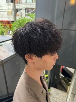 パーマ メンズ 河野 悠のヘアスタイル
