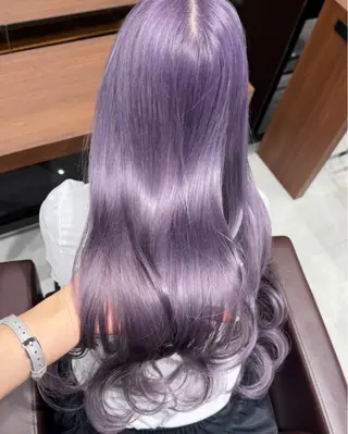 ロング カラー 𝑨𝑲𝑶 🍒/ 盛れる韓国ヘアのヘアスタイル