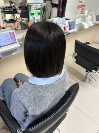 ミディアム カラー 髪質改善 💠 韓国風うる艶/シオリのヘアスタイル