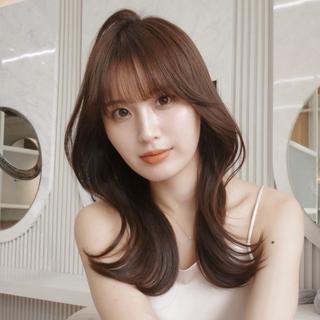 セミロング 小顔くびれヘア 顔まわり銀座/さやかのヘアスタイル