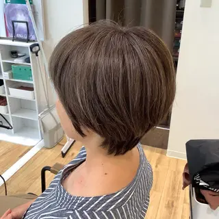 ショート カラー 髪質改善縮毛矯正 美容師✂️山崎竜二のヘアスタイル