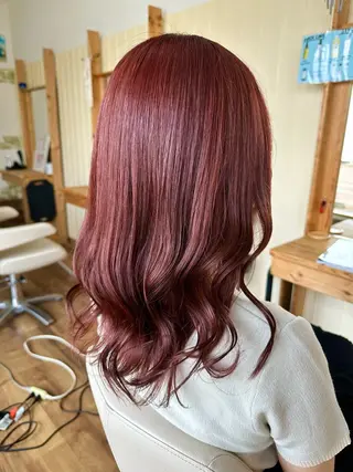 ロング カラー Agu hair 木間のヘアスタイル