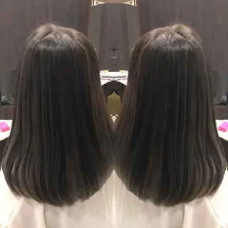 ミディアム カラー Oopsレイヤー 加藤澄都のヘアスタイル