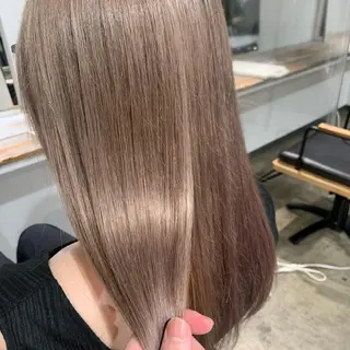 ミディアム カラー ✨艶ブリーチカラー ✨四ノ宮裕己のヘアスタイル