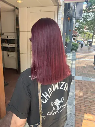 ミディアム カラー 山本 雅由のヘアスタイル