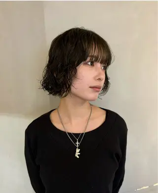 ショート パーマ 梅田🎀アイ&ヘア| カカエアイナのマツエク・マツパデザイン