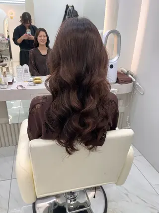 セミロング カラー パーマ ヘアアレンジ 愛されカラー🩷 haruのヘアスタイル