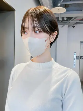 ショート カラー パーマ ヘアアレンジ ITbyALBUM 下北沢店のヘアスタイル