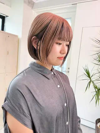 ショート カラー 朝が楽になるパーマ /ミリヤのヘアスタイル