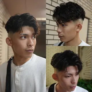 ショート パーマ メンズ メンズサロン ANSWERのヘアスタイル