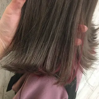 ミディアム カラー Kaede .のヘアスタイル