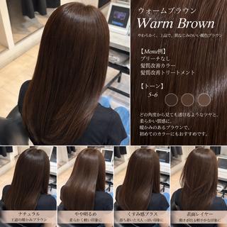 ミディアム カラー 🌙髪質改善カラー Momoka🦋のヘアスタイル