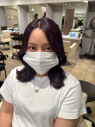 カラー 海外風レイヤー🎀 新宿MOMOKA🍑のヘアスタイル