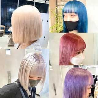 セミロング カラー ハイトーン×レイヤー /遠藤将太のヘアスタイル