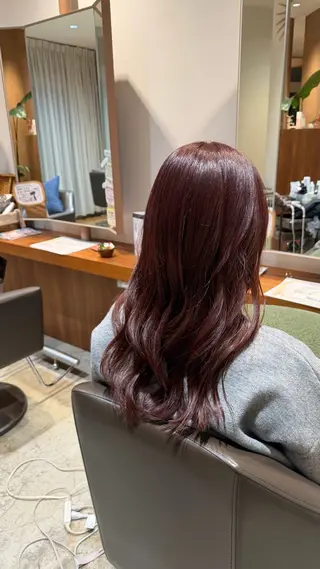 ロング カラー ヘアアレンジ 中山 紗希のヘアスタイル