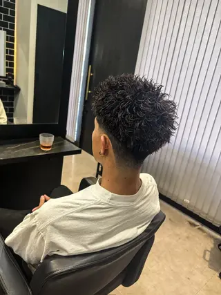 ショート パーマ ヘアアレンジ メンズ men'slapis YUTOのヘアスタイル