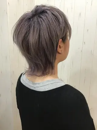 ショート カラー ヘアカラー&縮毛矯正 STAR☆RIVERのヘアスタイル