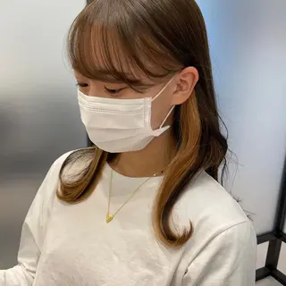 ミディアム カラー ヘアアレンジ 盛れる艶髪カラー Harusa🎀のヘアスタイル