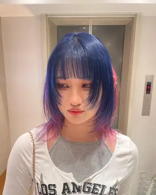 ミディアム カラー 🌈レイヤーカット/ /吉田悟志🌈のヘアスタイル
