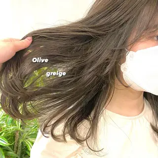 セミロング カラー パーマ ヘアアレンジ メンズ キッズ ネイル マツエク・マツパ 前川 朋香のヘアスタイル