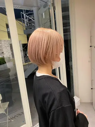 ショート カラー ハイトーン×似合わせ 🌱中川慎之介のヘアスタイル