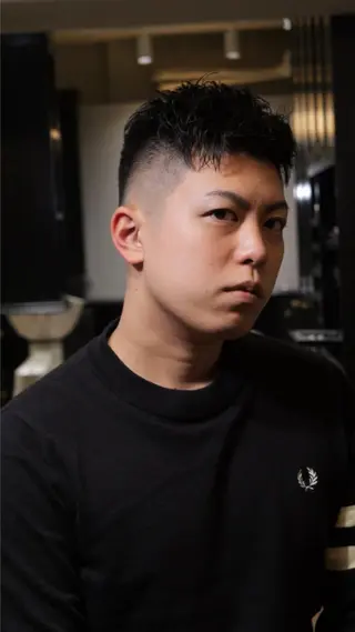ショート メンズ メンズ眉毛ワックス 青山英憲のヘアスタイル