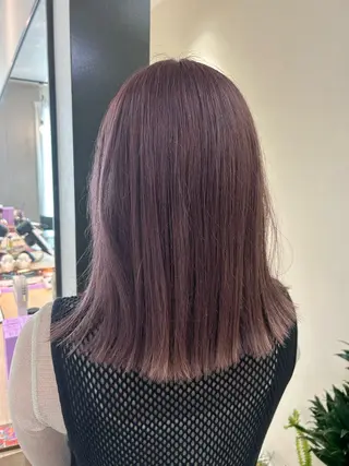 セミロング カラー hubhair レイヤー/透明感のヘアスタイル