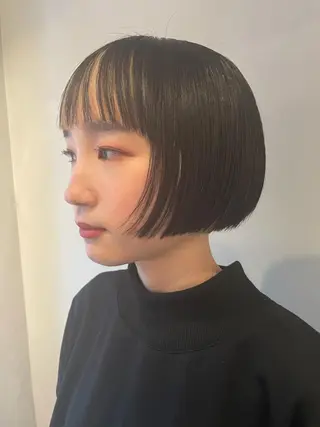 ショート カラー 水口 英里のヘアスタイル