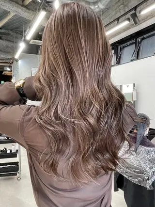 ロング カラー ☀️東京→岡崎☀️ ハイライト青山彪雅のヘアスタイル