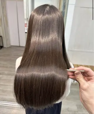 ロング カラー パーマ 盛れる艶カラー× レイヤーカット/咲来のヘアスタイル