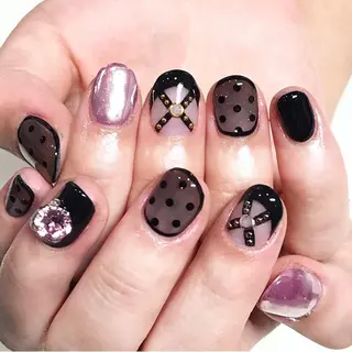 ネイル 渋谷/チップ長さ出し 👑アプレgel-xのネイルデザイン