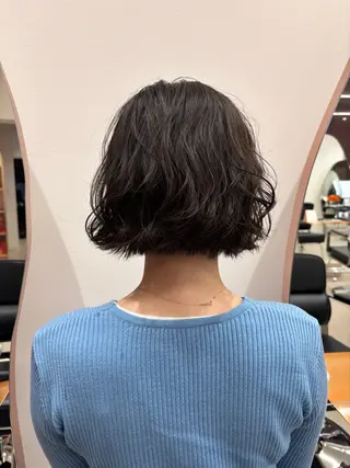 ショート パーマ ボブ／髪質改善 西宮北口/みなみのヘアスタイル