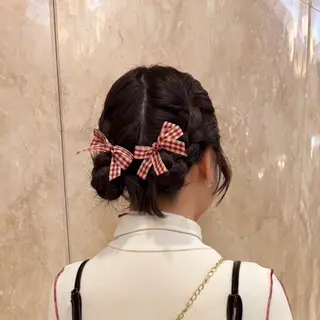 ミディアム ヘアアレンジ 無料モデル急募‼️ 韓国ヘア/Rin🎀のヘアスタイル