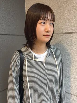 ミディアム 安藤楓華 fuka andoのヘアスタイル