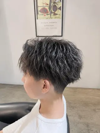 ショート メンズ パーマ 🌀メンズパーマ🌀 平川海夢のヘアスタイル