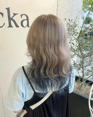 ロング カラー 谷口晴美 透明感カラーのヘアスタイル