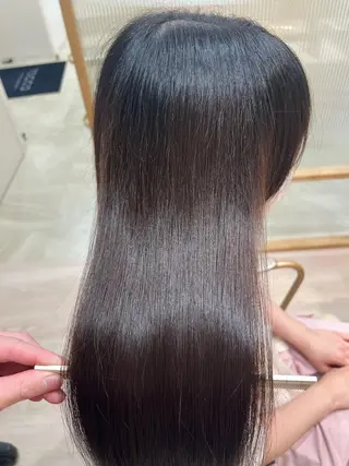 セミロング カラー 外国人対応 佐久間のヘアスタイル
