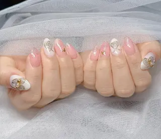 ロング パーマ 波 なみのネイルデザイン