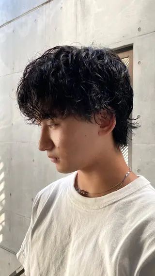 ミディアム パーマ メンズ おしゃれパーマ メンズ特化/みーまんのヘアスタイル