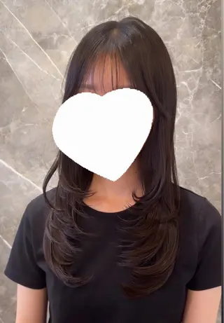 ロング レイヤー透明感カラー ブリーチ🎀オトハのヘアスタイル