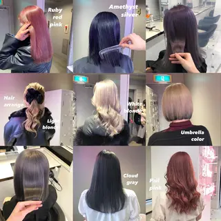 セミロング カラー パーマ ヘアアレンジ メンズ キッズ ネイル マツエク・マツパ KANAMI 🌏のヘアスタイル