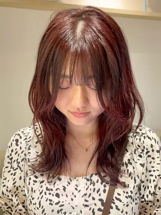 ロング カラー メンズパーマ/ ハイトーン/タニザキのヘアスタイル