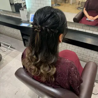 セミロング ヘアアレンジ 🎀ヘアアレンジ 🎀ななみのヘアスタイル