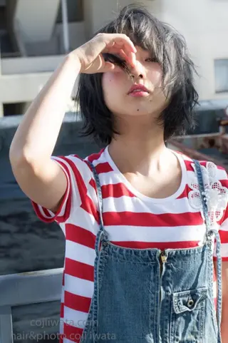 ショート カラー エクステ/プルエク/ rita/フルヤマのヘアスタイル