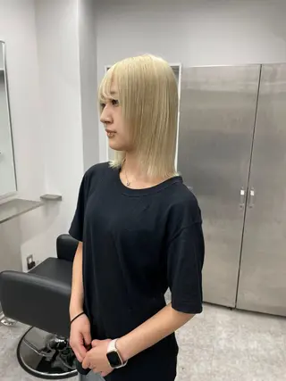 ミディアム カラー 【🥀履歴修正🥀】 ハイトーン職人/拓真のヘアスタイル