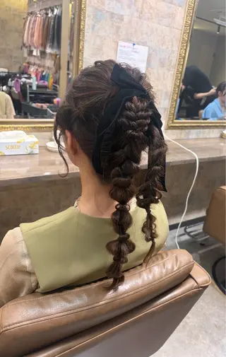 ロング ヘアアレンジ 前田 みのりのヘアスタイル