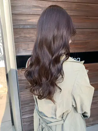 ロング カラー ネイル ハイトーンボブ 前田 表参道　グレージュのヘアスタイル